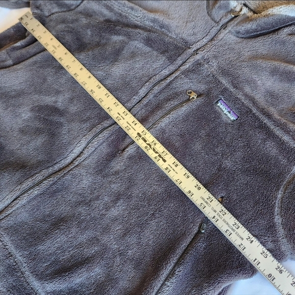 Patagonia Fleece Men's XL Grey Full Zip Polartec Winter Long Sleeve Jacket - Picture 5 of 7